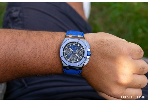 Audemars Piguet Royal Oak Offshore self-winding chronograph black and blue ceramic watch